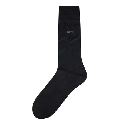 Black - Front - Boss Mens Plain Lightweight Socks