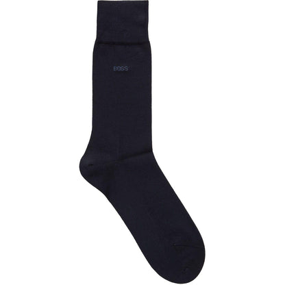 Navy - Front - Boss Mens Plain Lightweight Socks