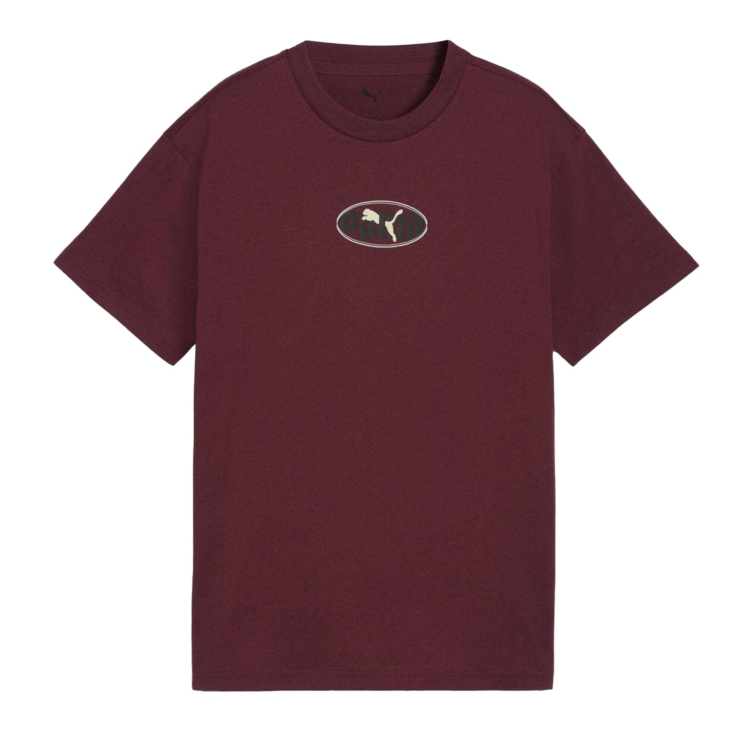 Burgundy - Front - Puma Childrens-Kids Essentials Logo Regular T-Shirt