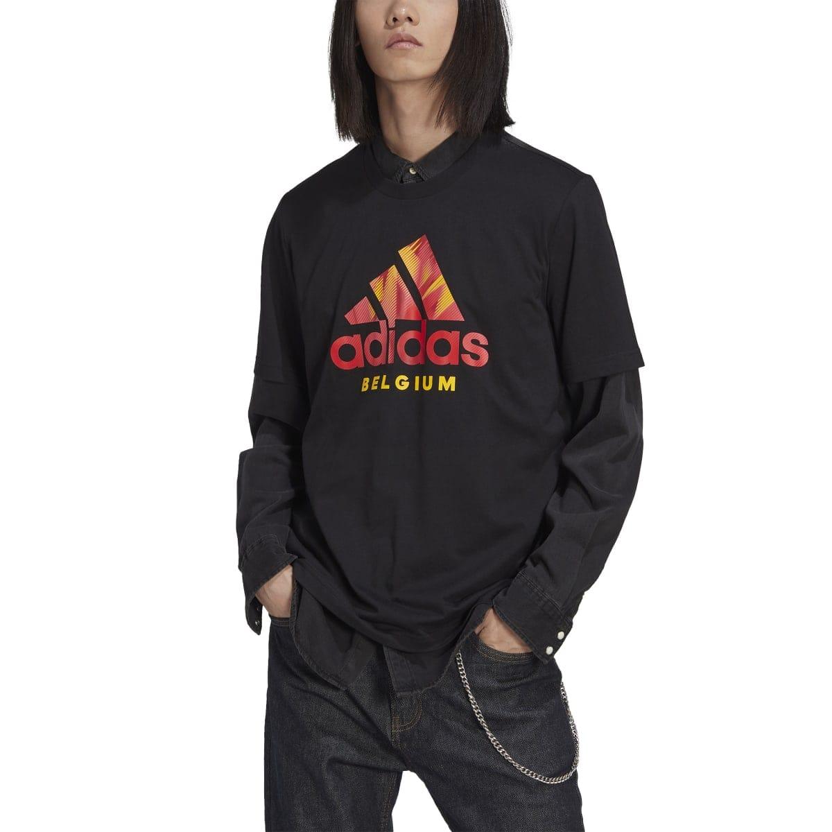 Black - Lifestyle - Adidas Mens Belgium Graphic T-Shirt