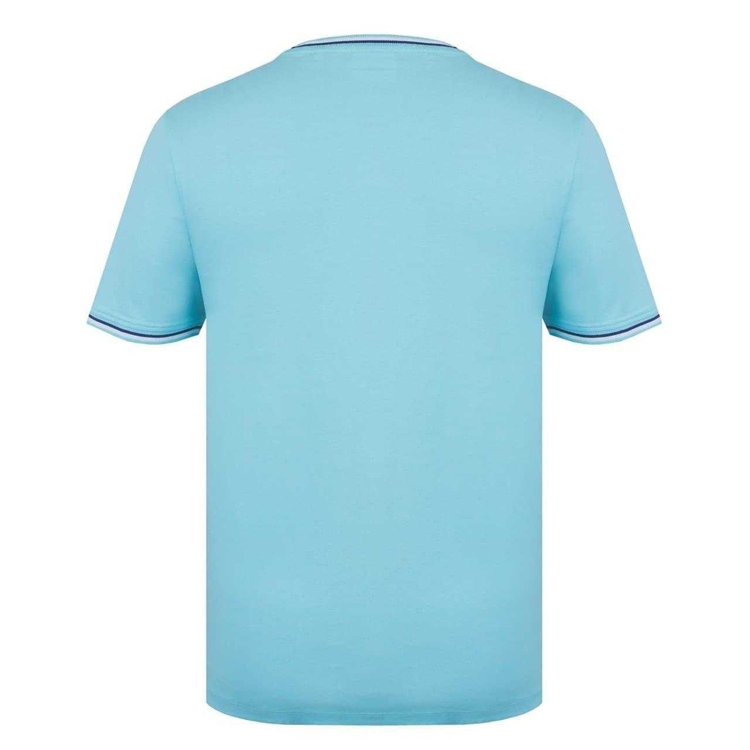 Aqua - Back - Slazenger Mens Cotton T-Shirt