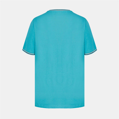 Light Teal - Side - Slazenger Mens Cotton T-Shirt