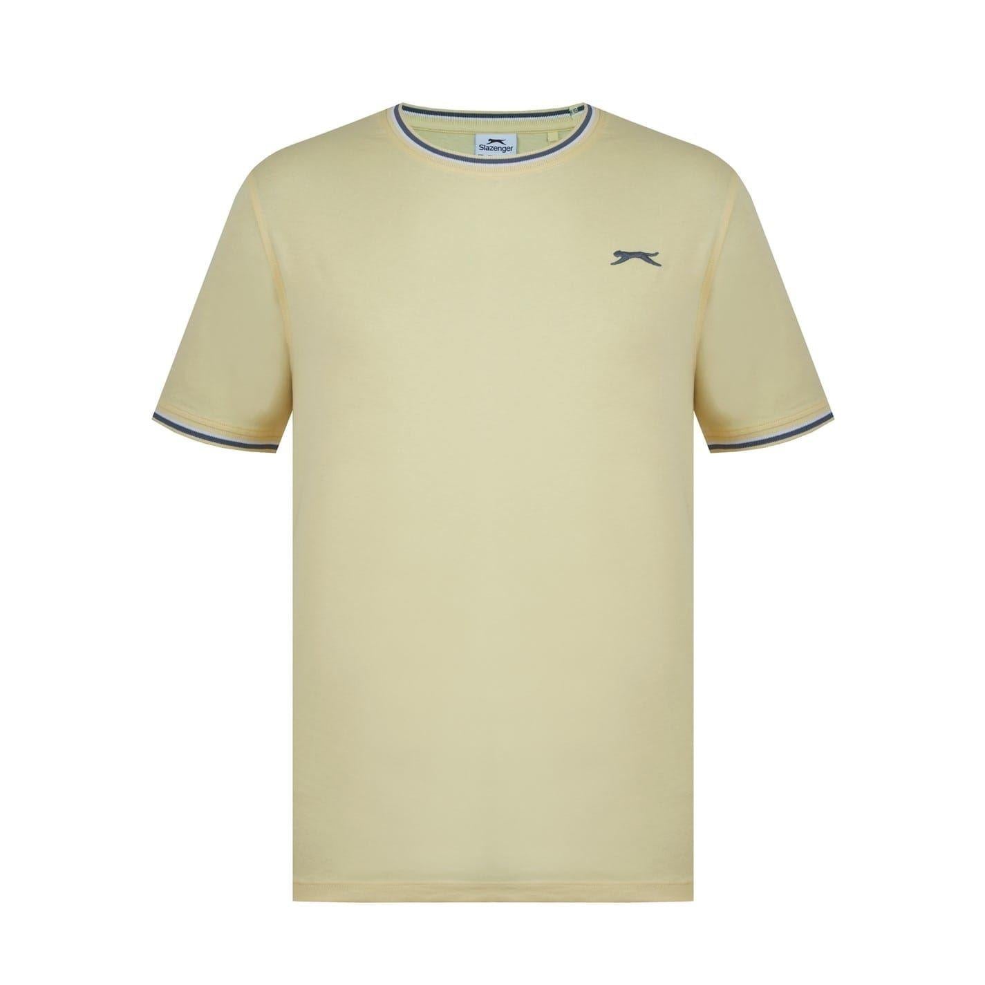 Yellow - Front - Slazenger Mens Cotton T-Shirt