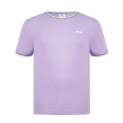 Lavender - Front - Slazenger Mens Cotton T-Shirt