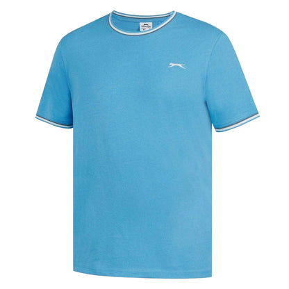 Bright Blue - Side - Slazenger Mens Cotton T-Shirt