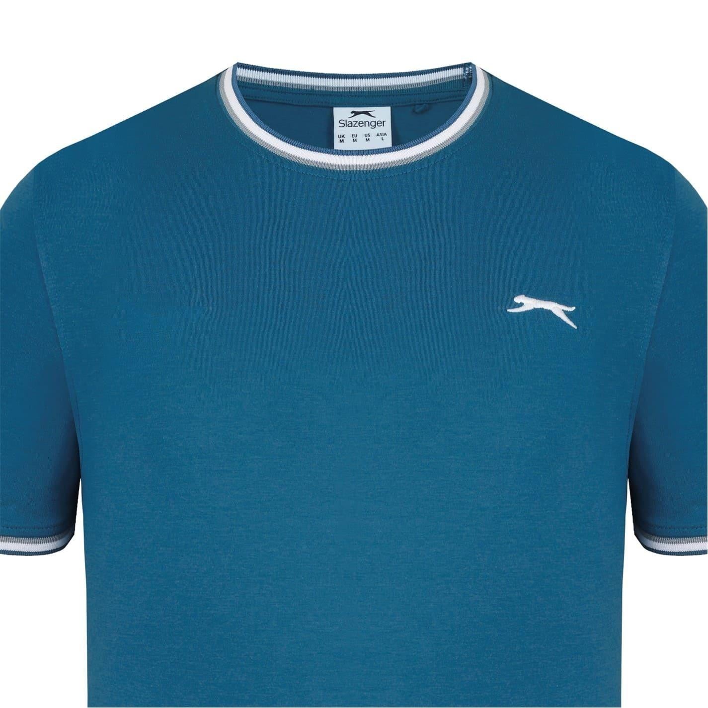 Teal - Lifestyle - Slazenger Mens Cotton T-Shirt