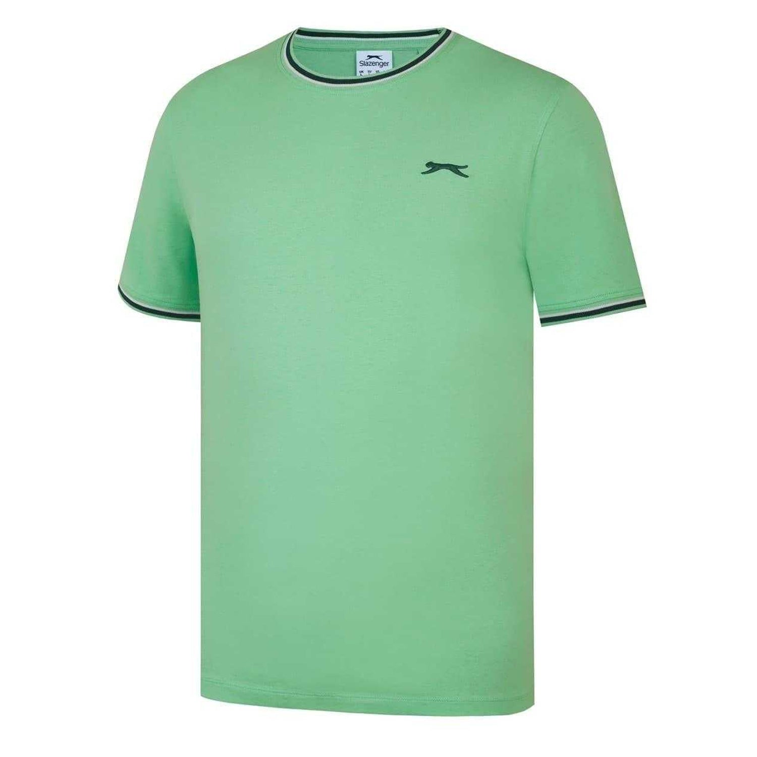 Bright Green - Side - Slazenger Mens Cotton T-Shirt