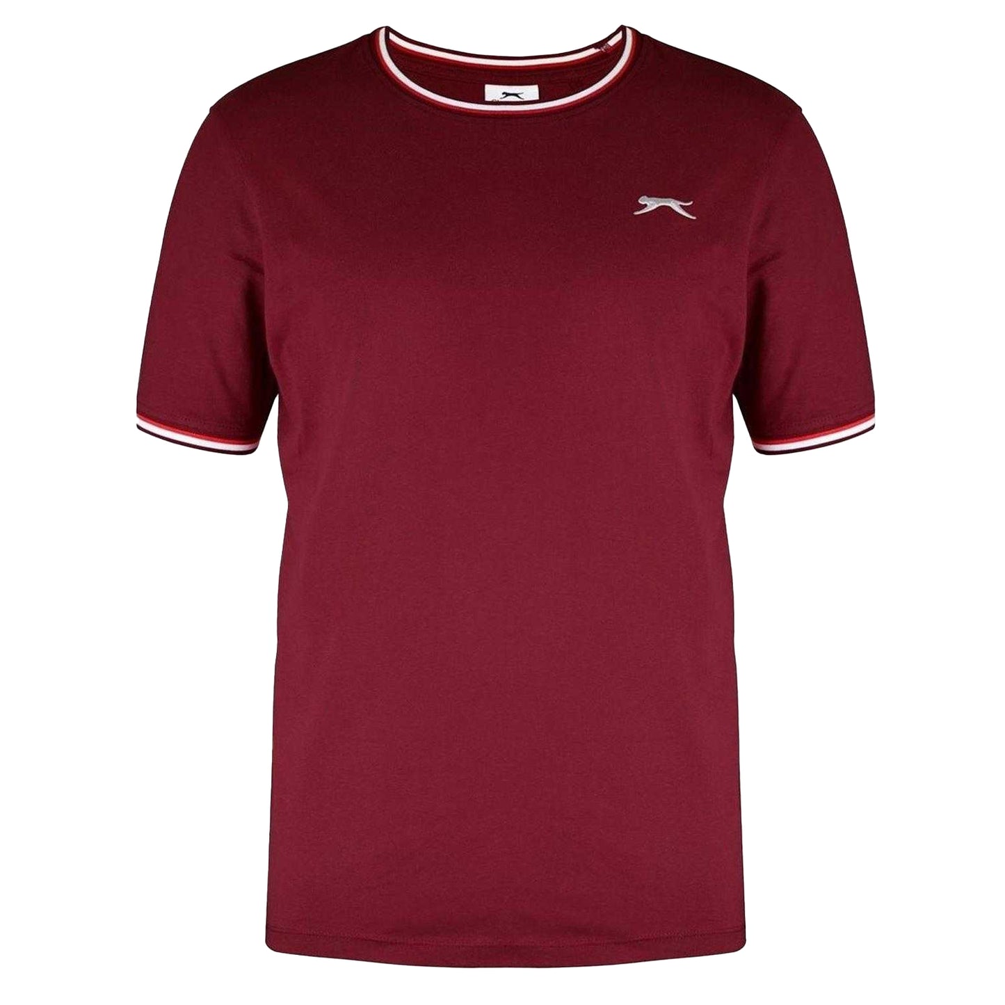 Burgundy Marl - Front - Slazenger Mens Cotton T-Shirt