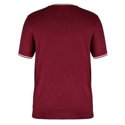 Burgundy Marl - Back - Slazenger Mens Cotton T-Shirt
