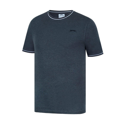 Charcoal Marl - Side - Slazenger Mens Cotton T-Shirt