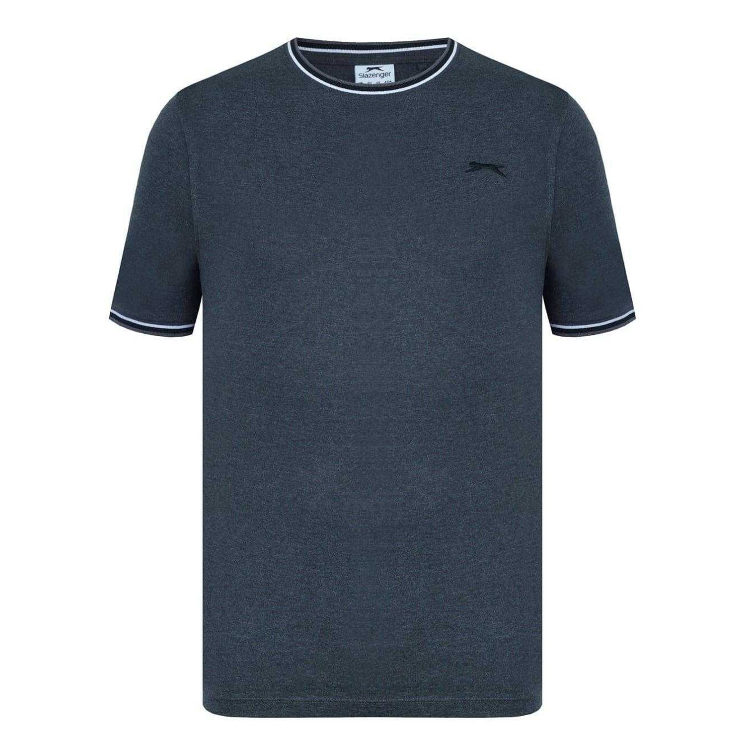 Charcoal Marl - Pack Shot - Slazenger Mens Cotton T-Shirt