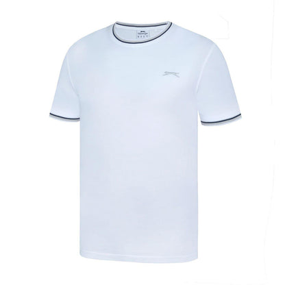 White - Side - Slazenger Mens Cotton T-Shirt