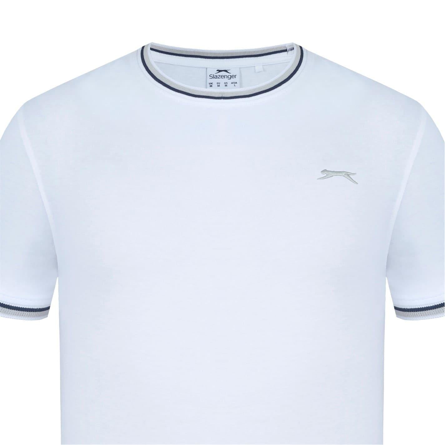 White - Lifestyle - Slazenger Mens Cotton T-Shirt