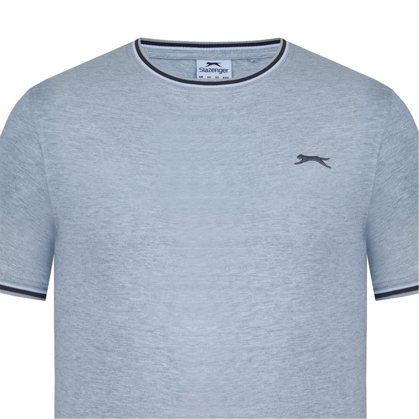 Grey Marl - Lifestyle - Slazenger Mens Cotton T-Shirt
