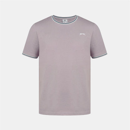 Lilac - Front - Slazenger Mens Cotton T-Shirt