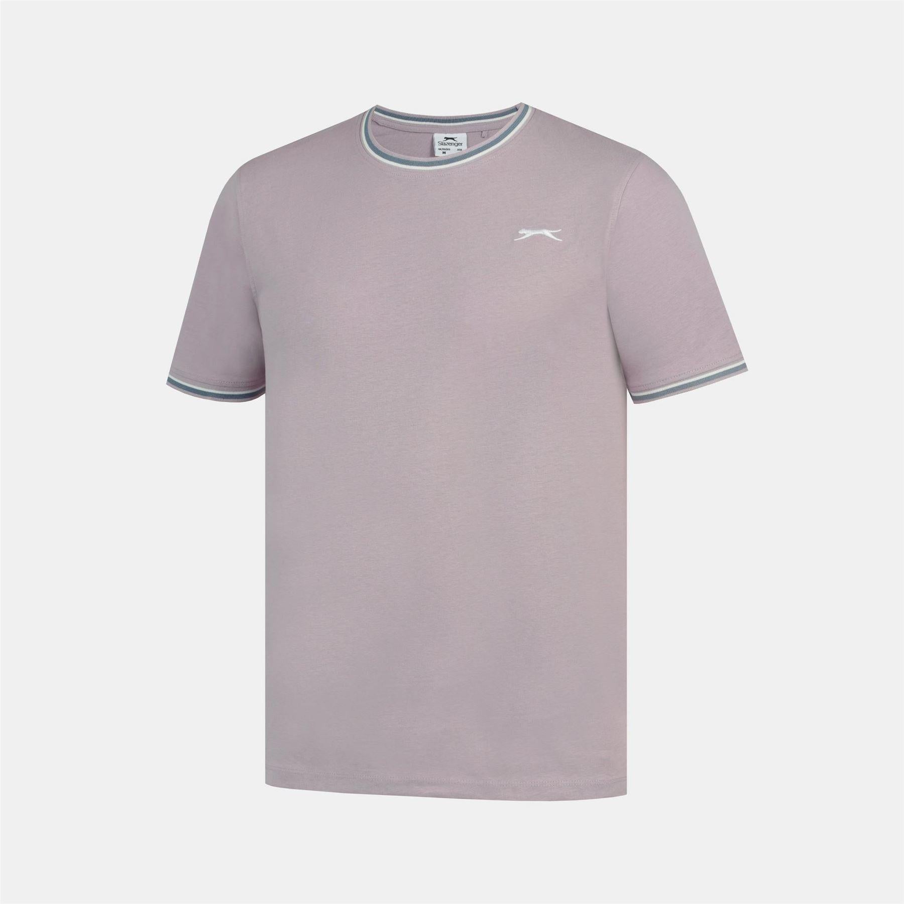 Lilac - Back - Slazenger Mens Cotton T-Shirt