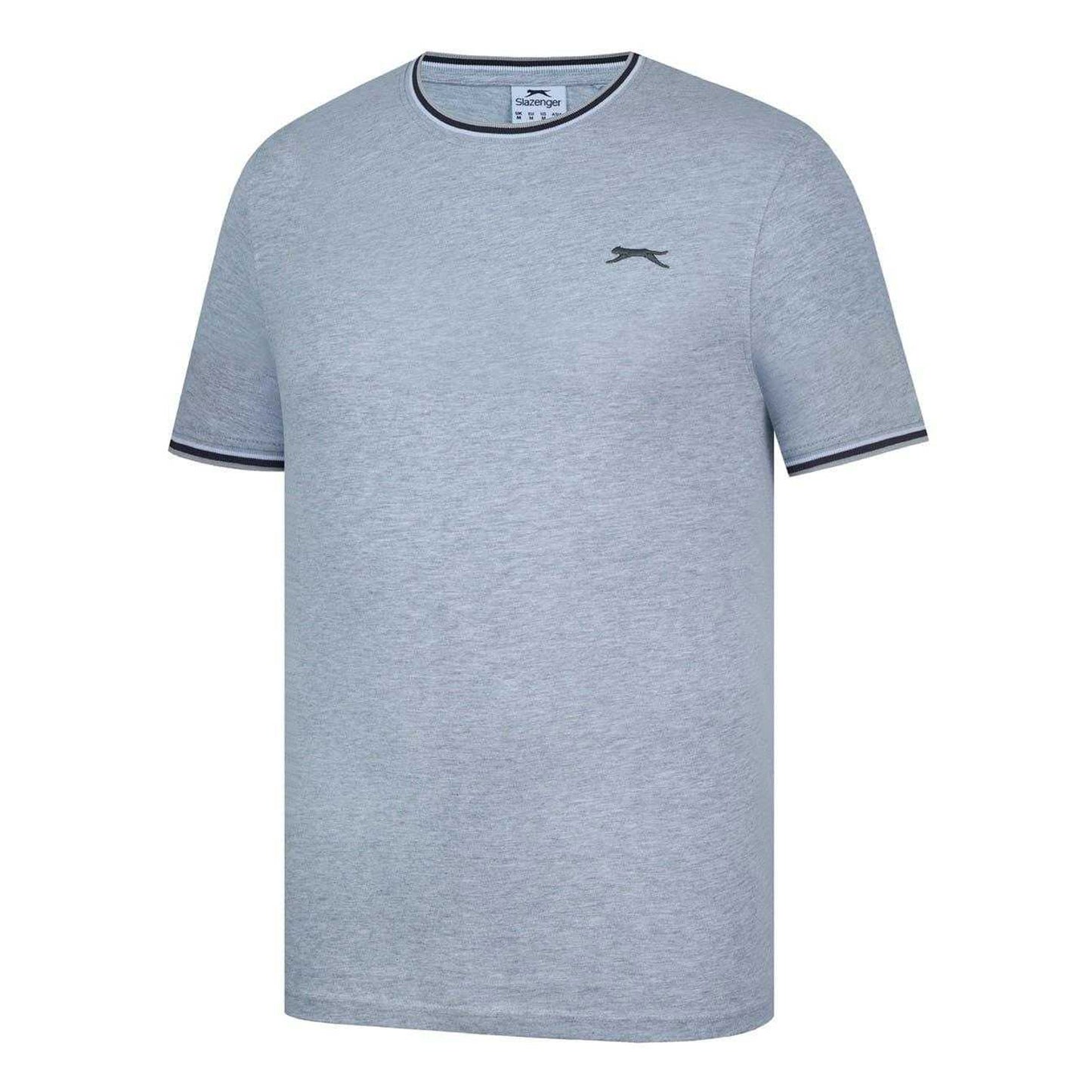 Grey Marl - Side - Slazenger Mens Cotton T-Shirt