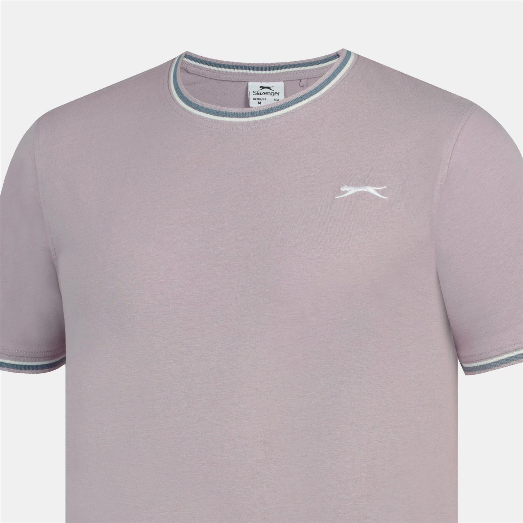Lilac - Lifestyle - Slazenger Mens Cotton T-Shirt