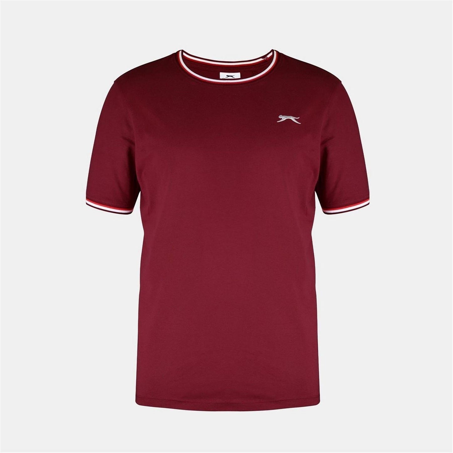 Burgundy Marl - Front - Slazenger Mens Cotton T-Shirt