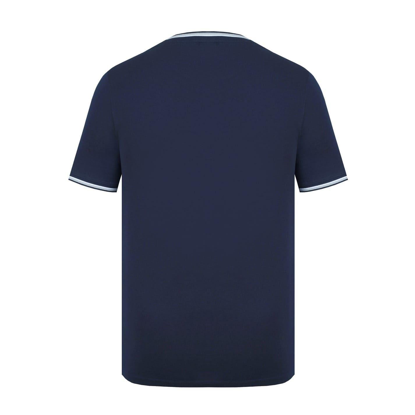 Navy - Back - Slazenger Mens Cotton T-Shirt