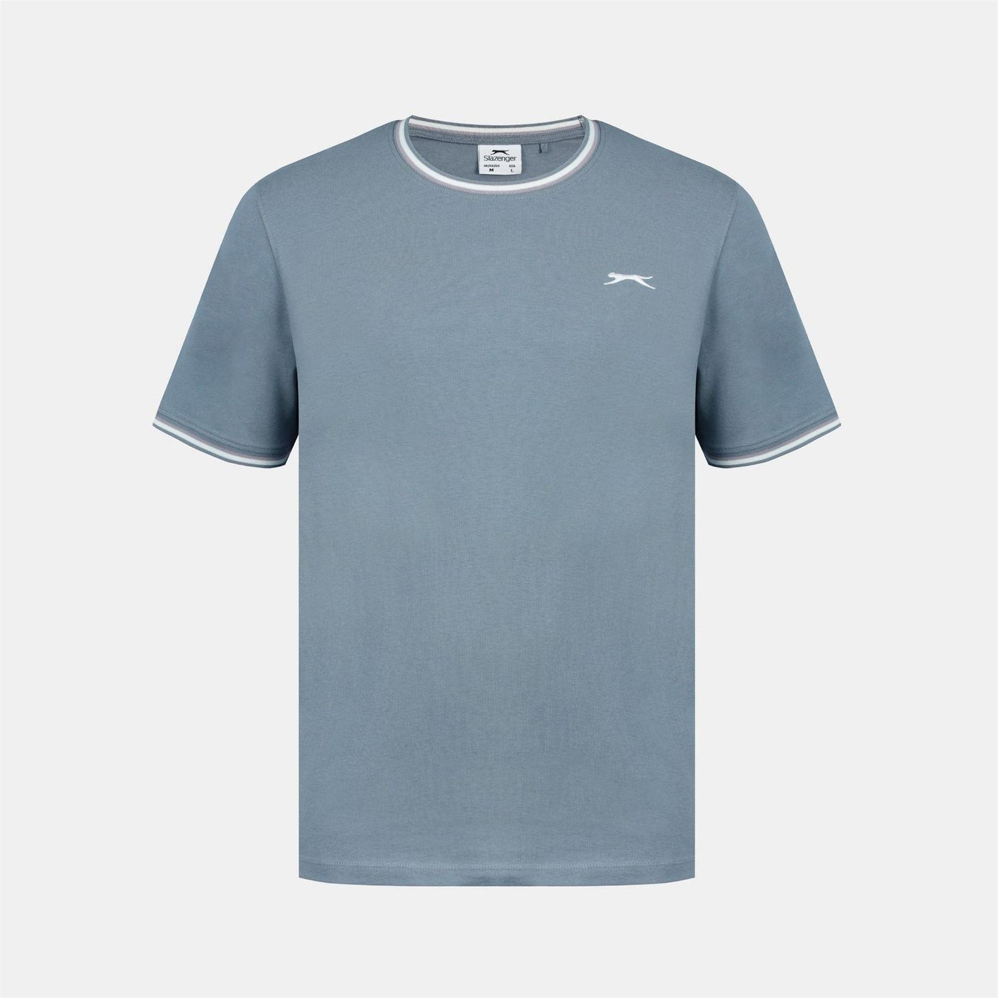 Slate Blue - Front - Slazenger Mens Cotton T-Shirt