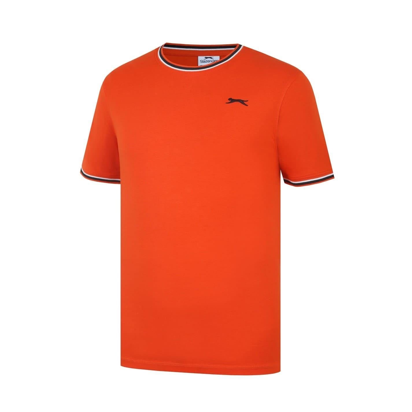 Spicy Orange - Side - Slazenger Mens Cotton T-Shirt