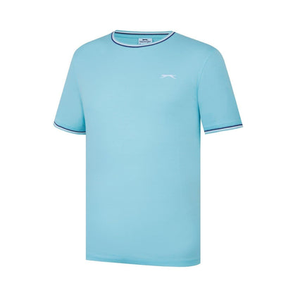 Aqua - Side - Slazenger Mens Cotton T-Shirt