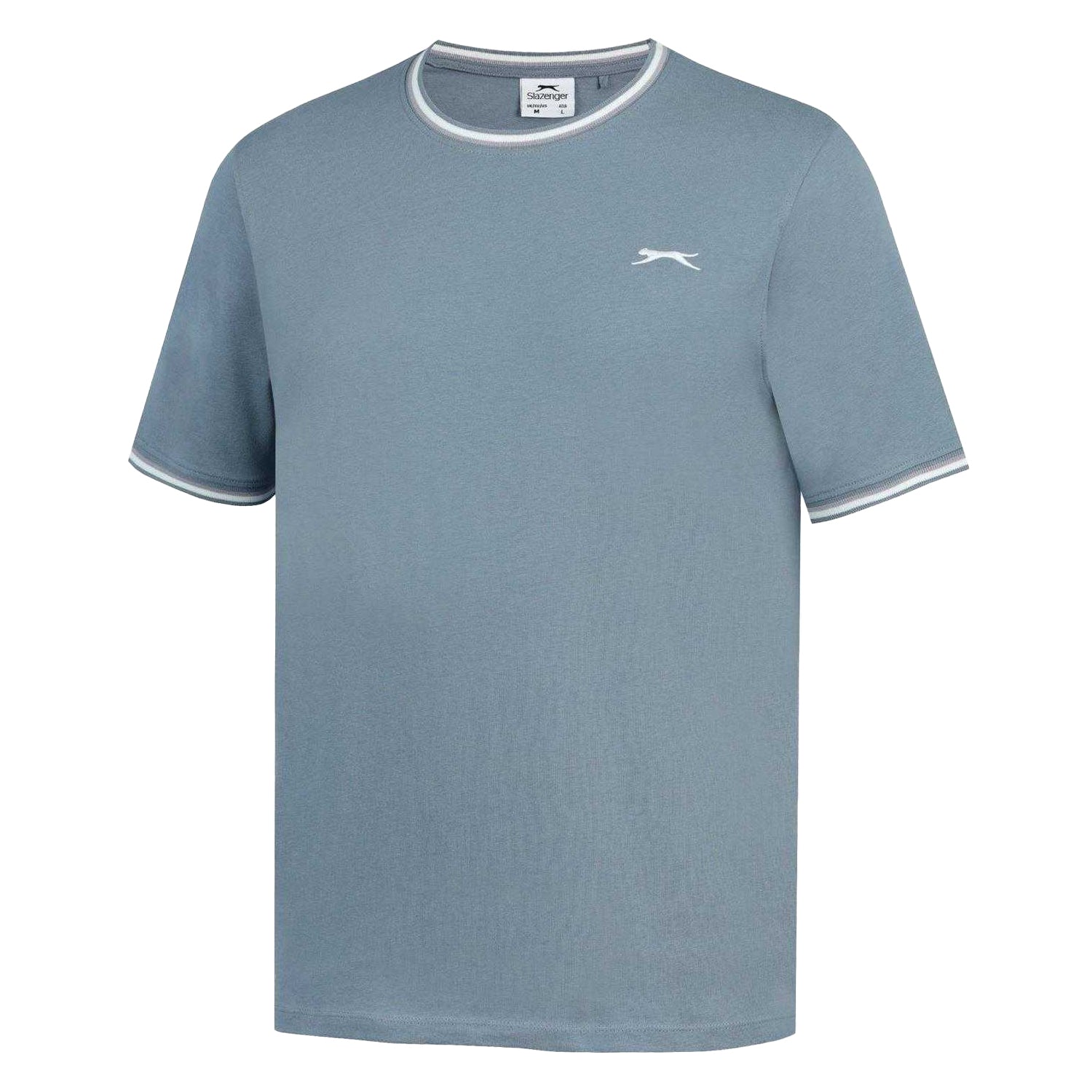 Slate Blue - Side - Slazenger Mens Cotton T-Shirt