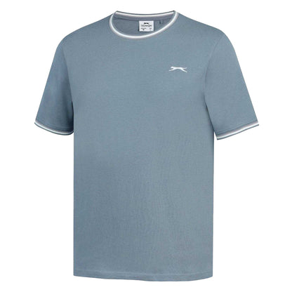 Slate Blue - Side - Slazenger Mens Cotton T-Shirt