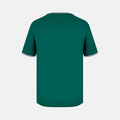 Bottle Green - Back - Slazenger Mens Cotton T-Shirt