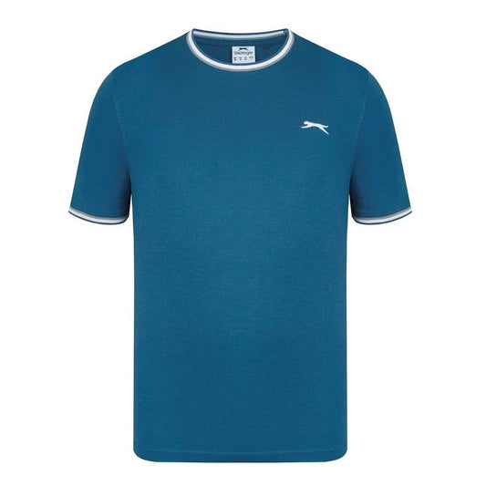 Teal - Front - Slazenger Mens Cotton T-Shirt