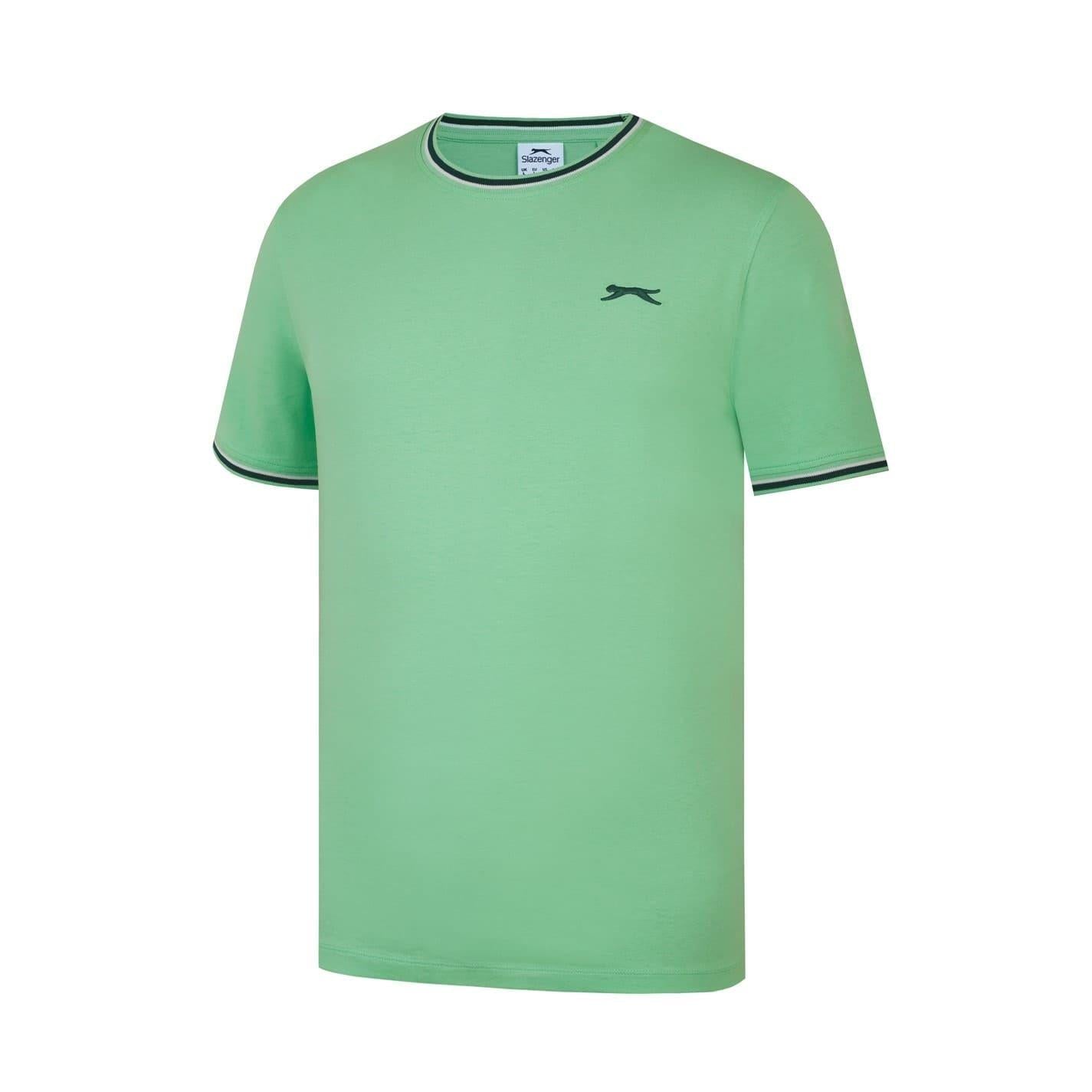 Bright Green - Side - Slazenger Mens Cotton T-Shirt