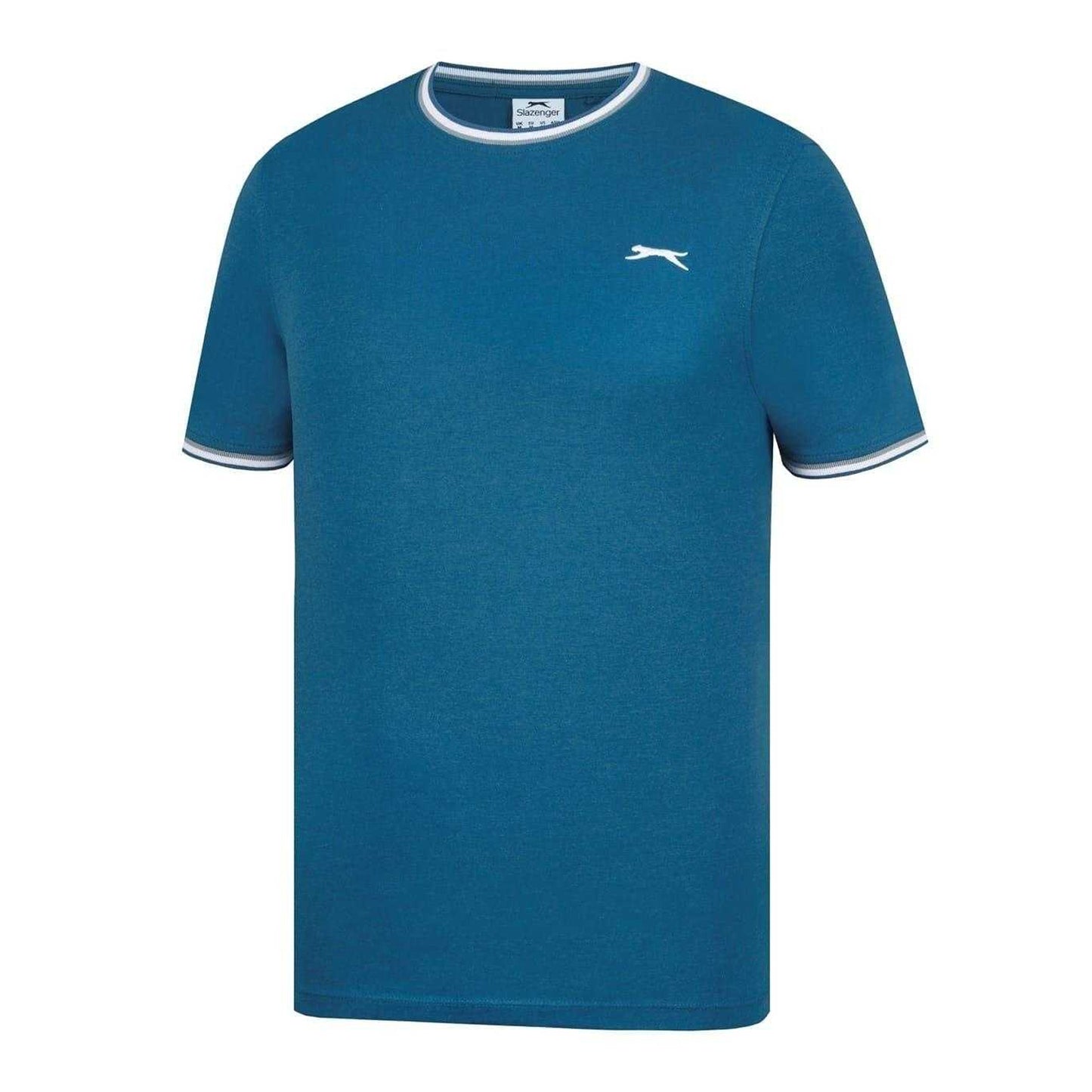 Teal - Side - Slazenger Mens Cotton T-Shirt