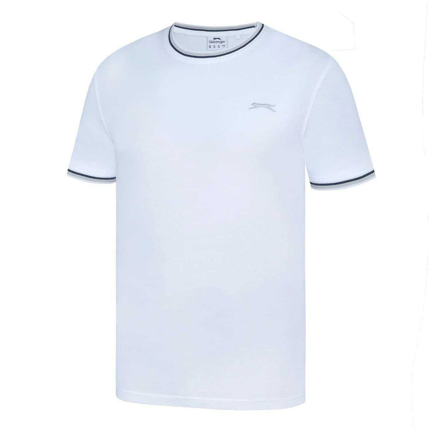 White - Side - Slazenger Mens Cotton T-Shirt