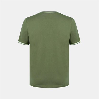 Khaki Green - Side - Slazenger Mens Cotton T-Shirt