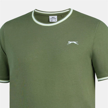 Khaki Green - Lifestyle - Slazenger Mens Cotton T-Shirt