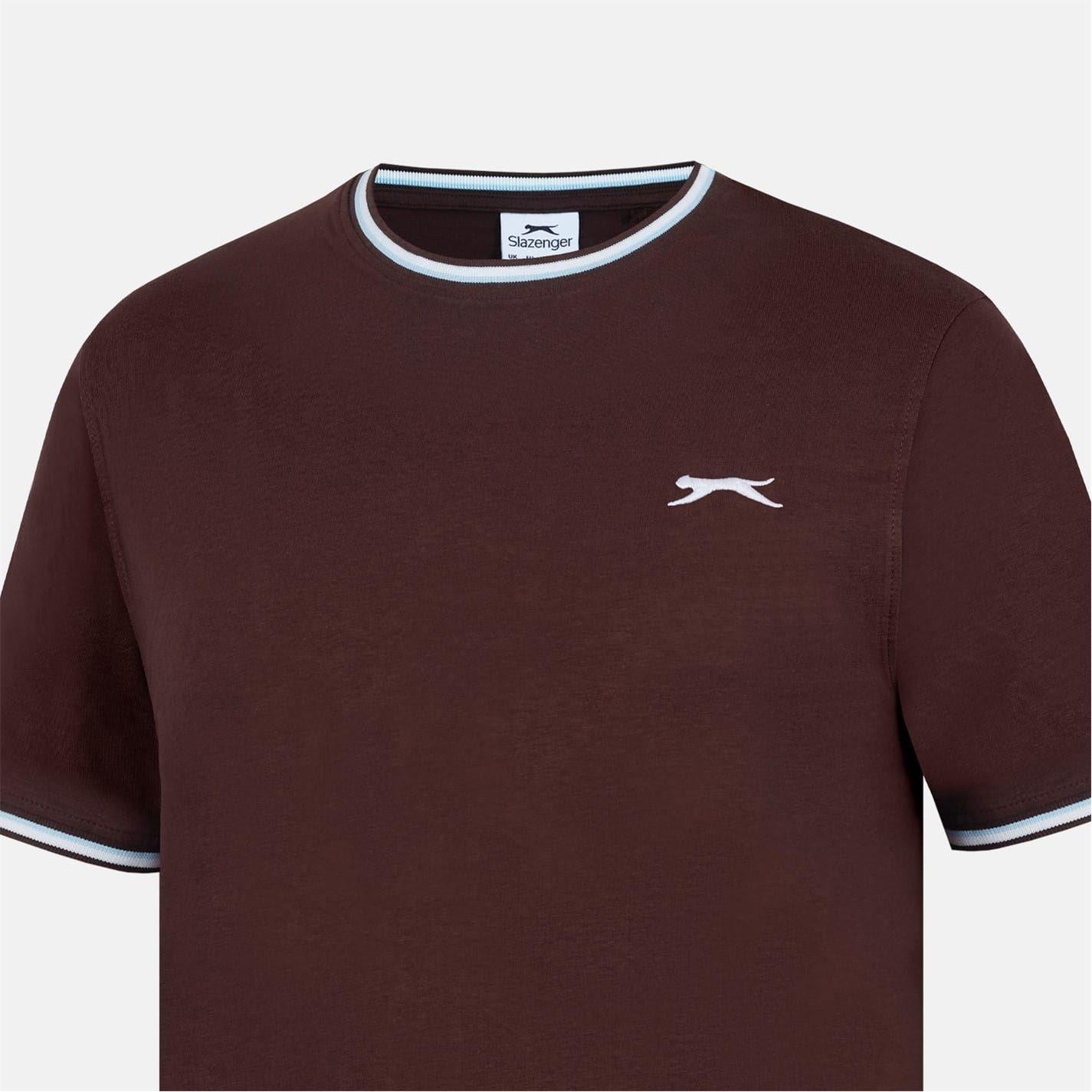 Chocolate - Side - Slazenger Mens Cotton T-Shirt