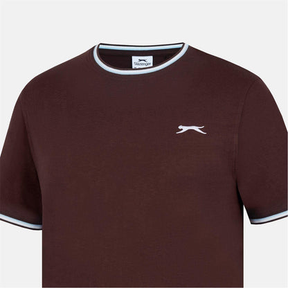Chocolate - Side - Slazenger Mens Cotton T-Shirt