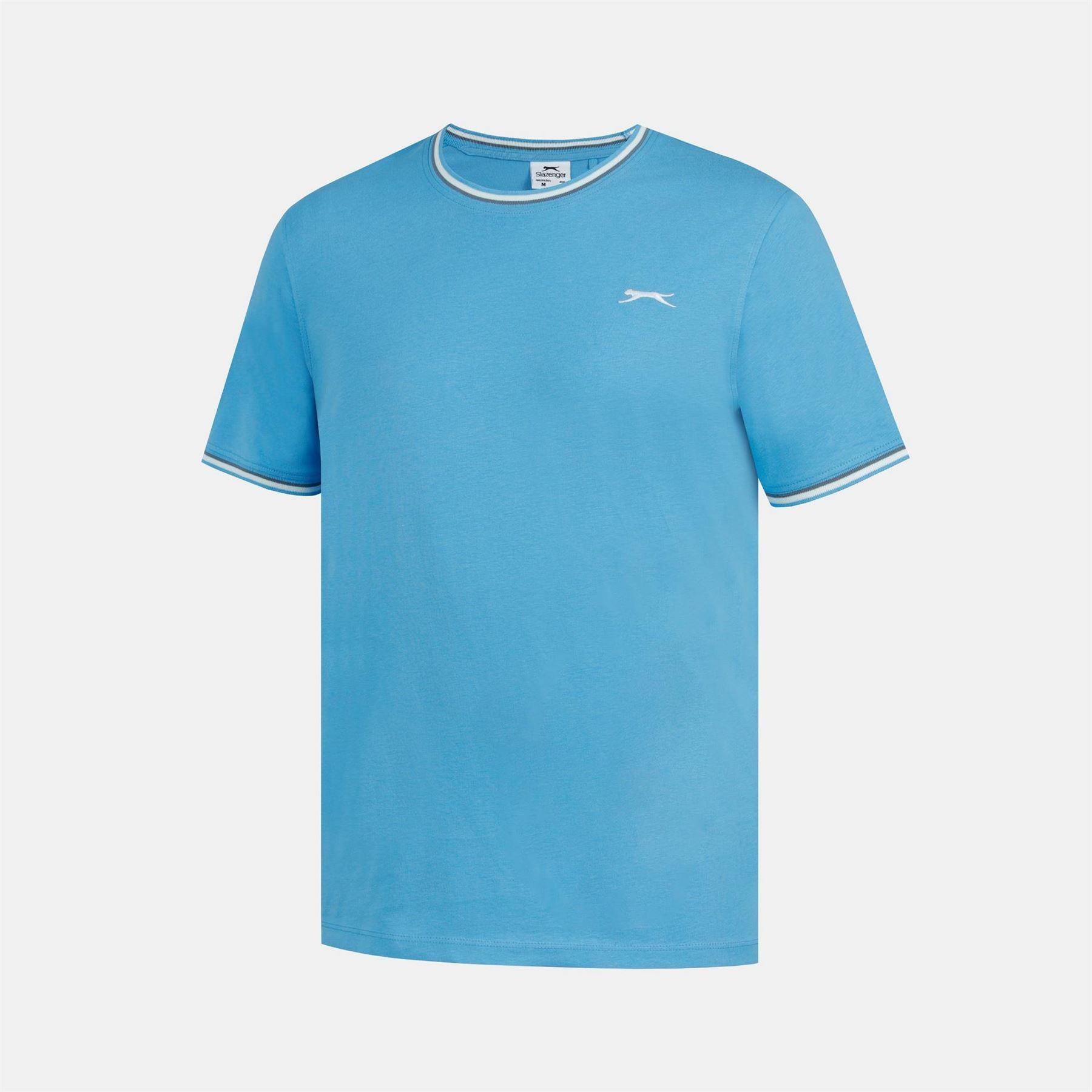Bright Blue - Back - Slazenger Mens Cotton T-Shirt
