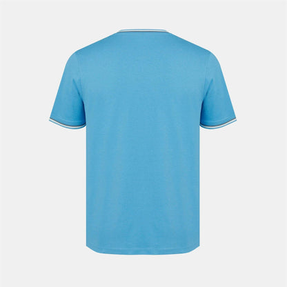 Bright Blue - Side - Slazenger Mens Cotton T-Shirt