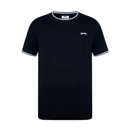 Black - Front - Slazenger Mens Cotton T-Shirt