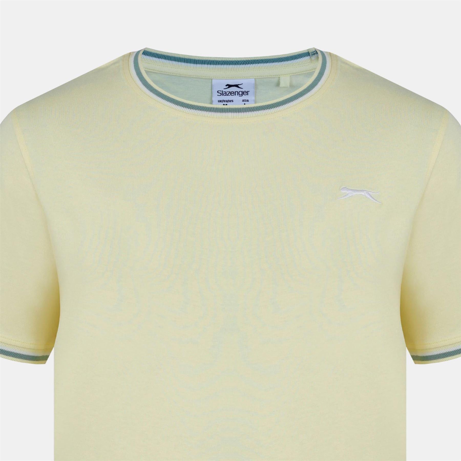 Light Yellow - Lifestyle - Slazenger Mens Cotton T-Shirt