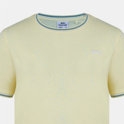 Light Yellow - Lifestyle - Slazenger Mens Cotton T-Shirt