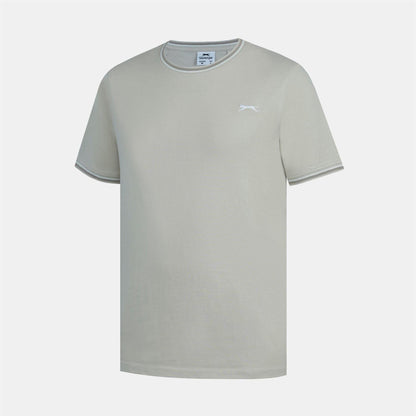 Stone - Back - Slazenger Mens Cotton T-Shirt