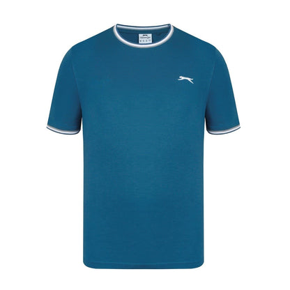Teal - Front - Slazenger Mens Cotton T-Shirt