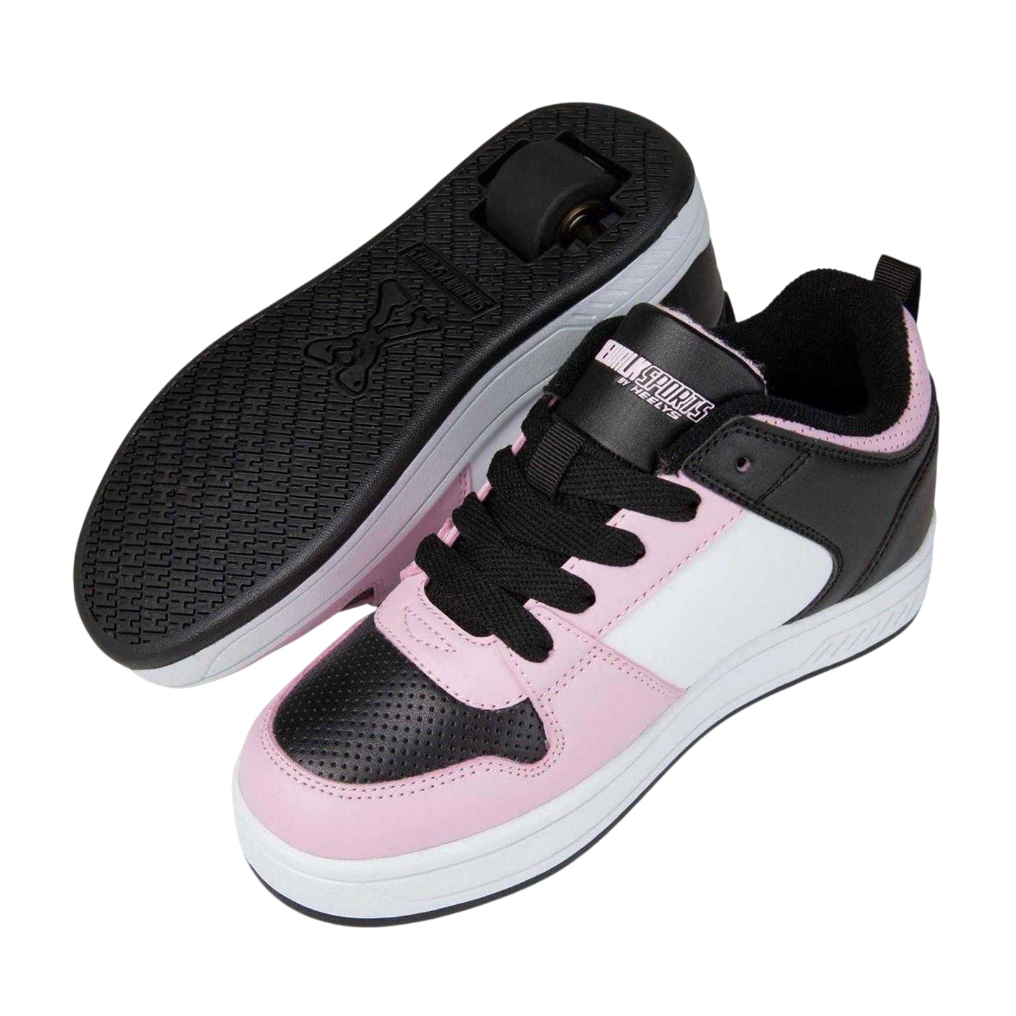 Black-Pink - Lifestyle - Sidewalk Sport Childrens-Kids Two Tone Trainers