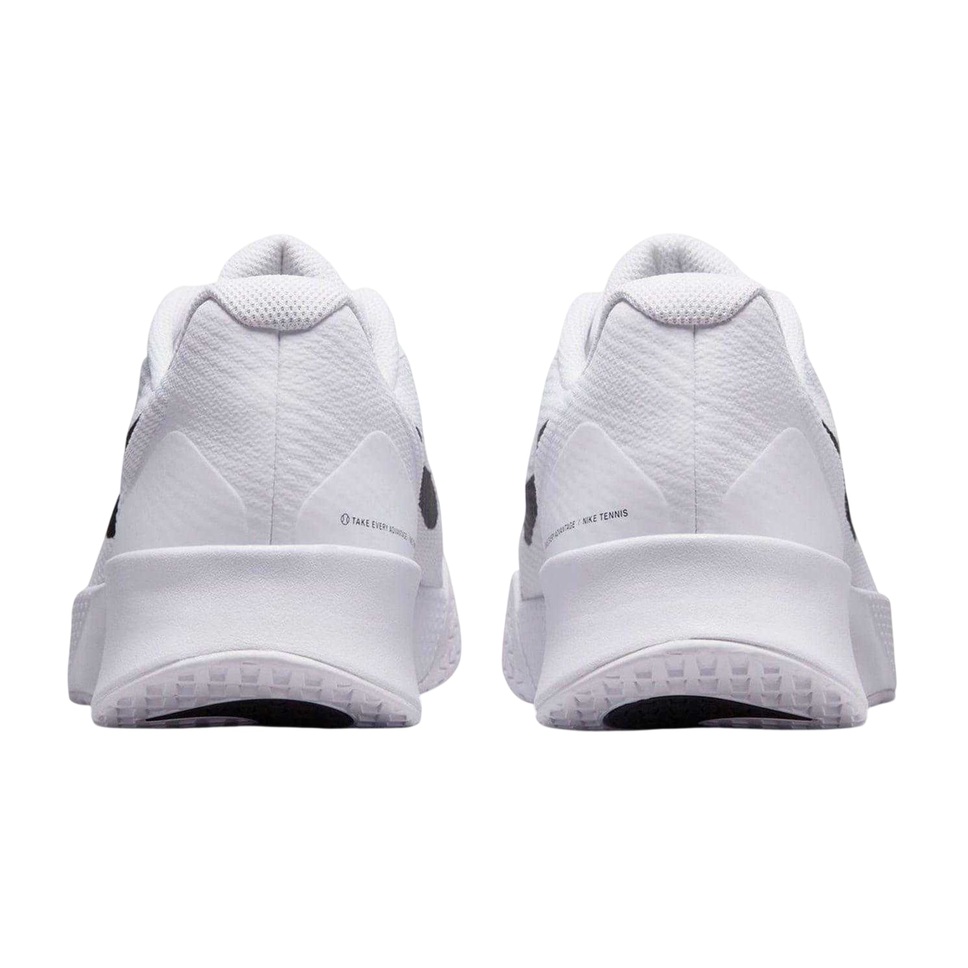White-Black - Back - Nike Mens Vapor Lite 3 Tennis Shoes