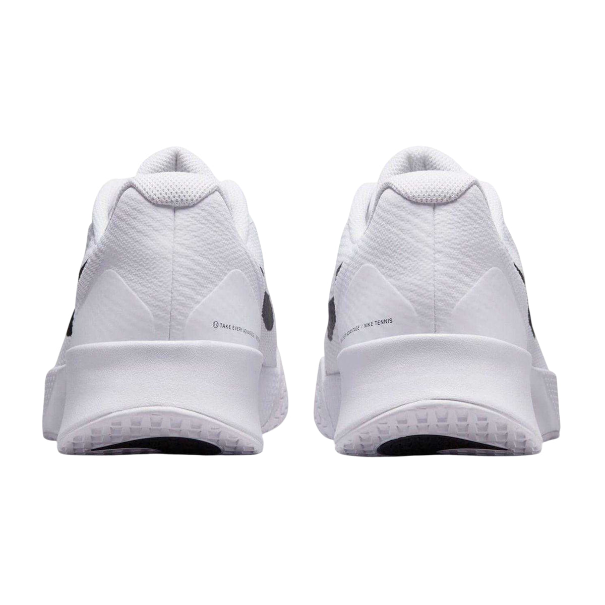 White-Black - Back - Nike Mens Vapor Lite 3 Tennis Shoes