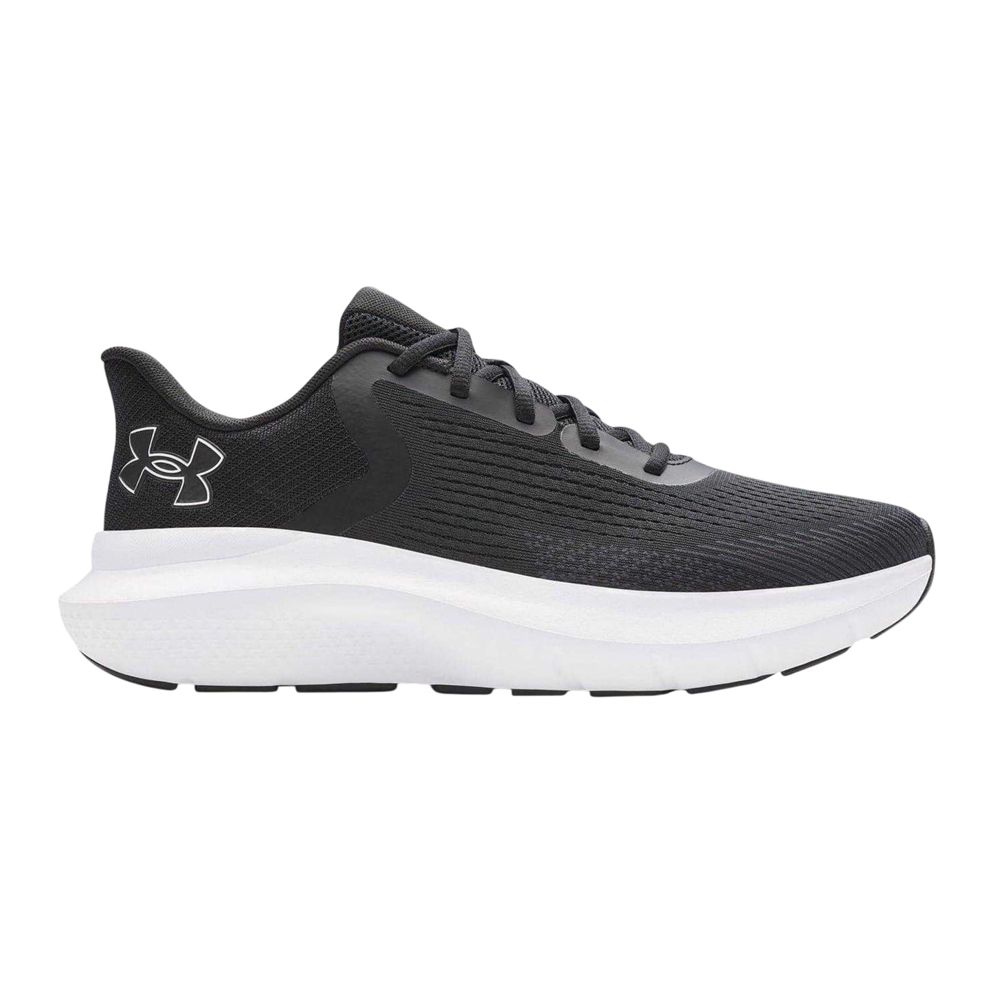 Black - Front - Under Armour Mens Charged Rogue 5 Low Cut Flat Trainers