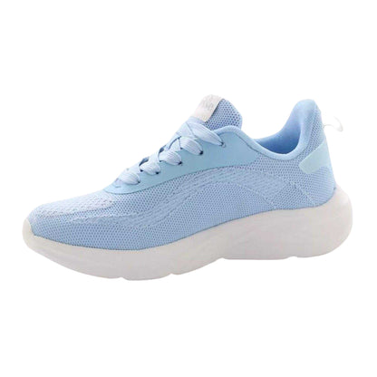 Skyblue Washed-White - Back - Ellesse Womens-Ladies Como Logo Low Cut Trainers